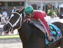 Sweet Repent winning the Elmer Heubeck Distaff