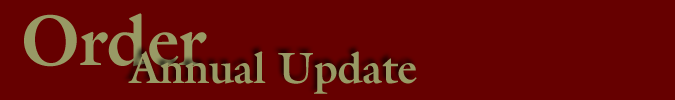 Order Annual Update